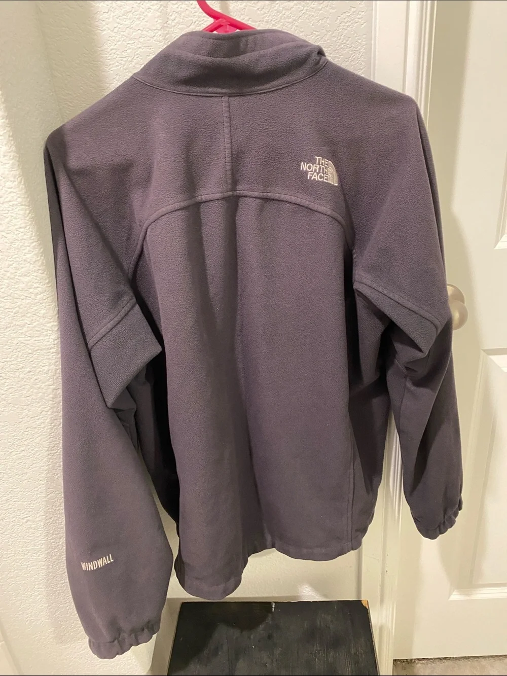 The North Face Men's Dark Windwall Gray Fleece Full-Zip Jacket Men’s M